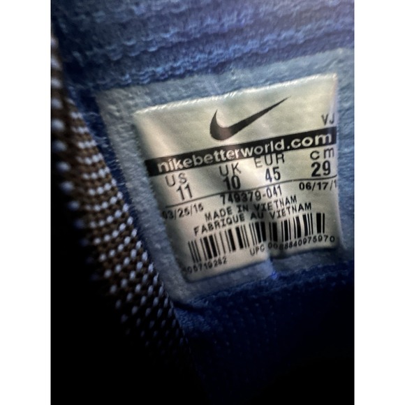 NIKE KD Trey 5 III Mens Sz 12 Black Blue Kevin Durant 2015 Basketball Shoes - Picture 11 of 11